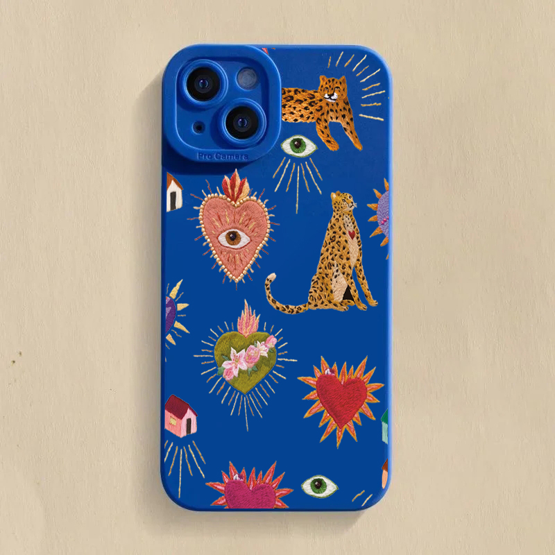 Floral Leopard Eyes Phone Case - огляд і ціна Samsung Galaxy S24
