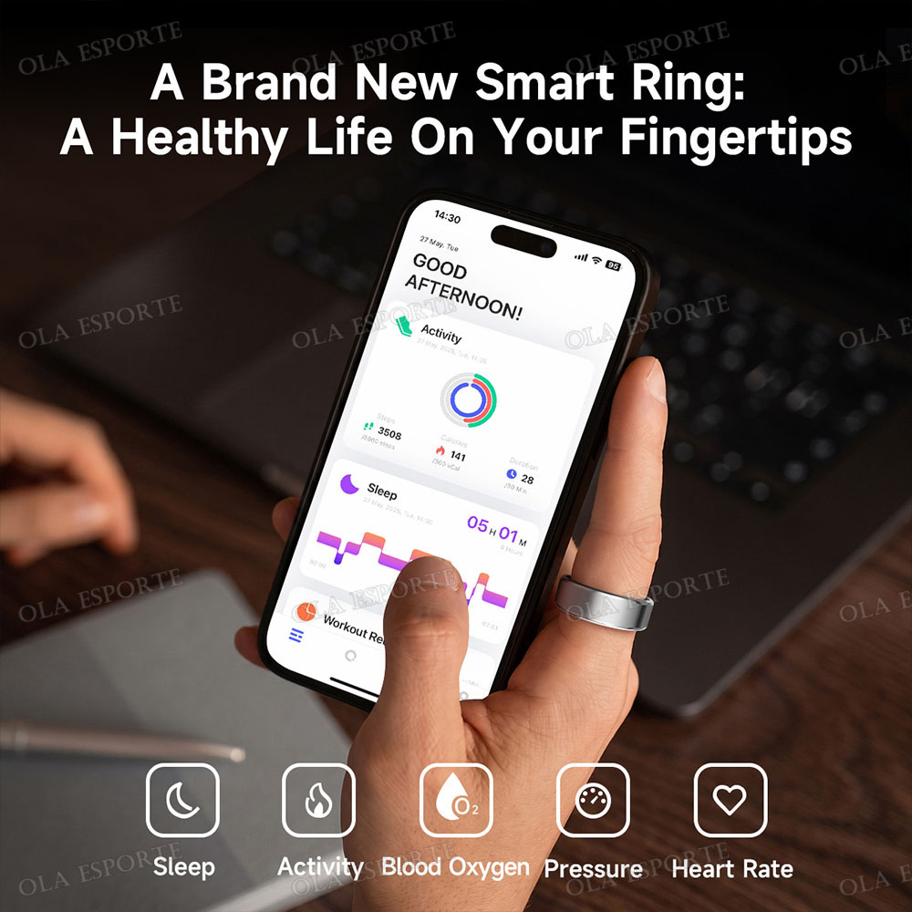 R09 Smart Ring Men Women with  - огляд і ціна Temperature Ring Skin